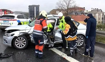 Yağışlı havada zincirleme kazalar meydana geldi #ankara