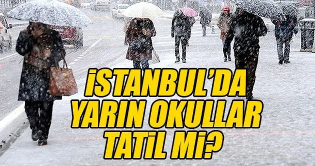 İstanbul’da yarın okul var mı? Cuma okullar tatil edildi mi? Vasip Şahin tarafından açıklama bekleniyor...