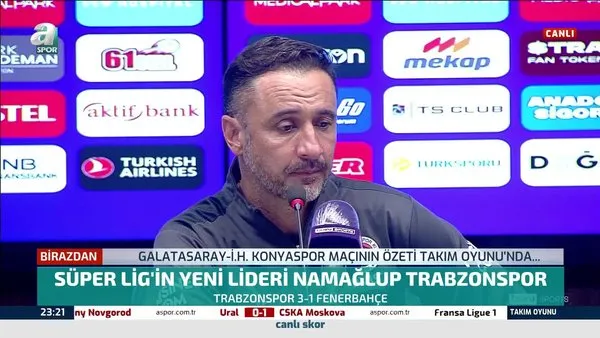 Trabzonspor mağlubiyeti sonrası Vitor Pereira konuştu