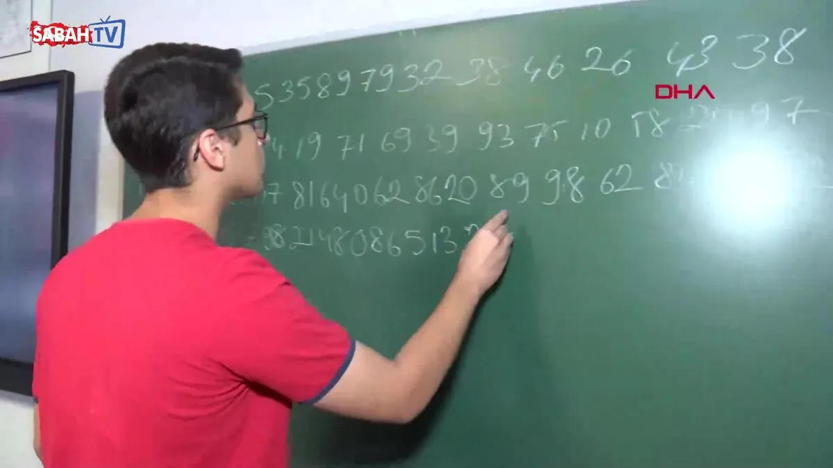 22 dakikada Pi sayısının virgülden sonraki 5 bin basamağını ezbere okudu | Video videosunu izle 22 dakikada Pi sayısının virgülden sonraki 5 bin basamağını ezbere okudu | Video videosunu izle