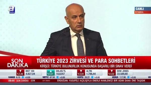 Bakan Kirişci, Turkuvaz Medya Merkezi'nde düzenlenen Türkiye 2023 Zirvesi'nde konuştu | Video
