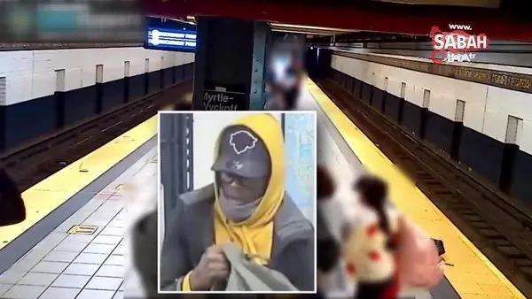 Brooklyn'de tren bekleyen yolcuyu raylara itti | Video