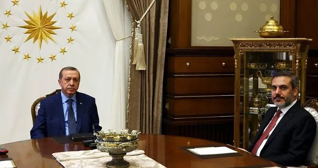 Cumhurbaşkanı Erdoğan MİT Müsteşarını ve Genelkurmay Başkanını kabul etti