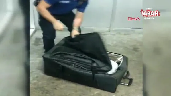 Artvin'de yurda girişi yasağı bulunan Özbek, valiz içinde Türkiye'ye girerken yakalandı