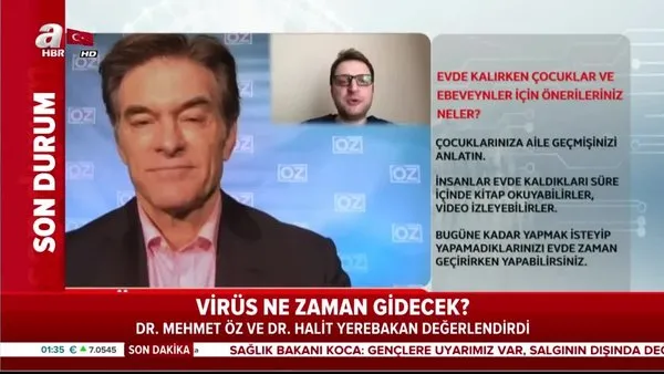 Koronavirüs ne zaman gidecek? Dr. Mehmet Öz ve Dr. Halit Yerebakan değerlendirdi | Video