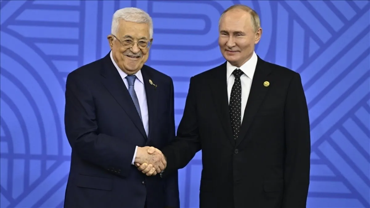 Rusya Devlet Başkanı Putin, Filistin Devlet Başkanı Abbas ile görüştü Rusya Devlet Başkanı Putin, Filistin Devlet Başkanı Abbas ile görüştü