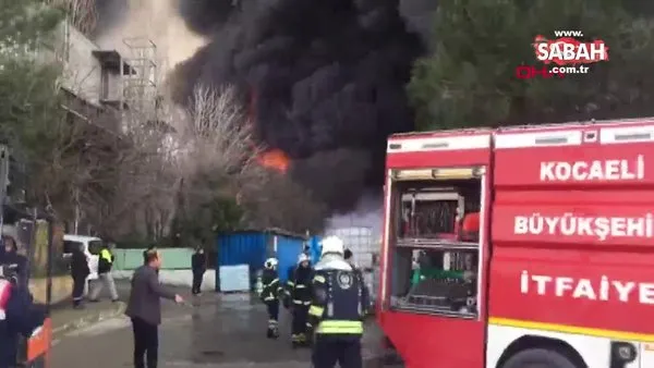 Son Dakika: Kocaeli Gebze'de fabrika yangını! | Video