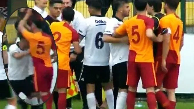 Galatasaray - Beşiktaş U21 derbisinde olay!