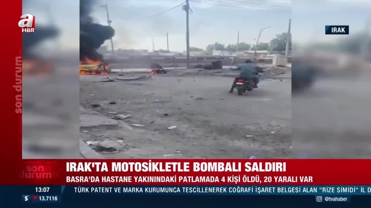 Son Dakika: Irak'ta motosikletle bombalı saldırı! Ölü ve yaralılar var | Video