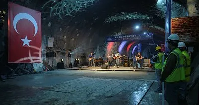 Kıraç’tan yerin 72 metre altında 1 Mayıs konseri