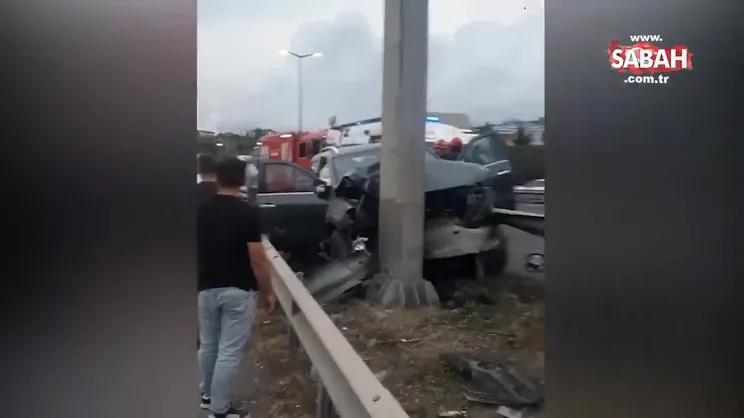 Kontrolden çıkan araç bariyere saplandı: 1 ölü