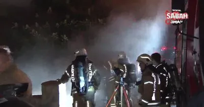 Ümraniye’de iş yeri alev alev yandı | Video