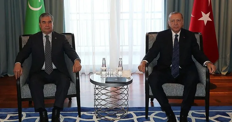 Başkan Recep Tayyip Erdoğan, Berdimuhamedov ile görüştü
