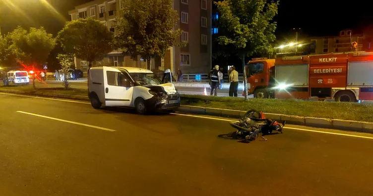 Gümüşhane’de kaza : 1 ölü 2 yaralı