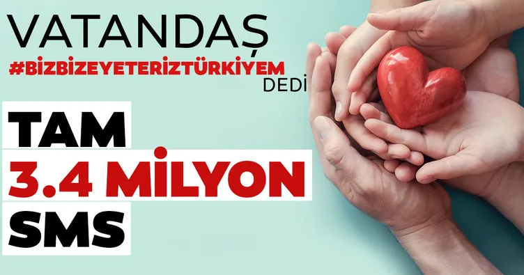 3.4 milyon SMS 34 milyon lira katkı