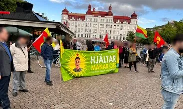 İsveç’te terör örgütü PKK/YPG yandaşları gösteri yaptı