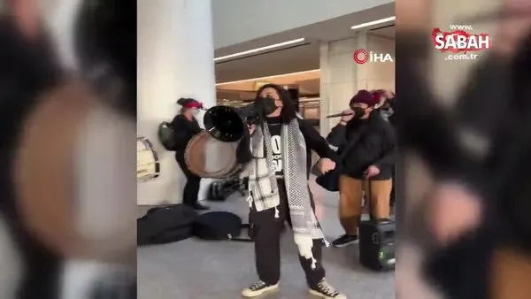 ABD’deki San Francisco Uluslararası Havalimanı'nda Gazze protestosu | Video