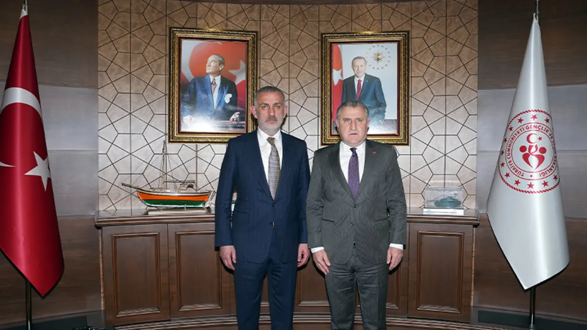 TFF Başkanı İbrahim Hacıosmanoğlu’ndan Gençlik ve Spor Bakanı Osman Aşkın Bak’a ziyaret! TFF Başkanı İbrahim Hacıosmanoğlu’ndan Gençlik ve Spor Bakanı Osman Aşkın Bak’a ziyaret!
