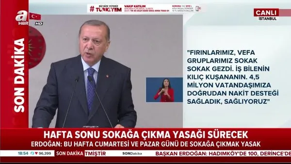 Son dakika! Başkan Erdoğan: 