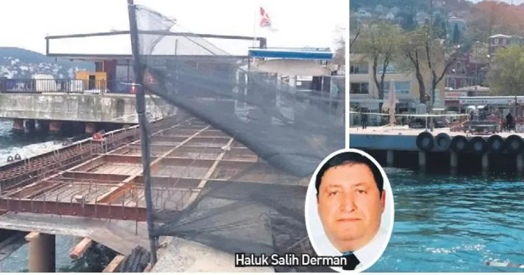 Kaçak iskele durduruldu