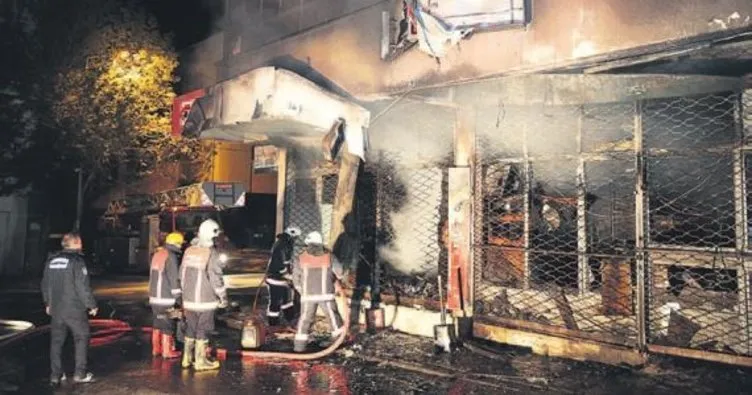 Ankara’da üç katlı işyerinde yangın