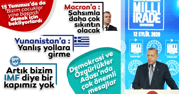 Son dakika haberi: Demokrasi ve Özgürlükler Adası'nda bir ilk! Başkan Erdoğan'dan önemli açıklamalar...