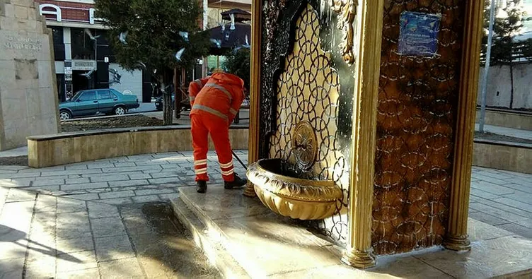 Bilecik’te çeşme ve şadırvan temizliği