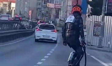 E5’de sıra dışı scooter yolculuğu