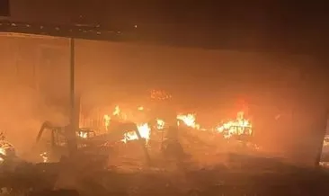 Suudi Arabistan’da otel alev alev yandı