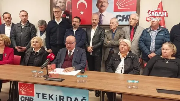 CHP Tekirdağ’dan toplu istifa açıklaması | Video