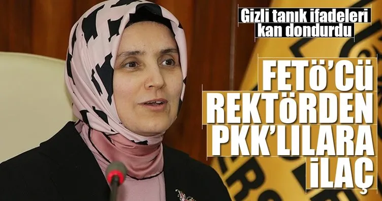 FETÖ’cü rektörden PKK’lılara ilaç