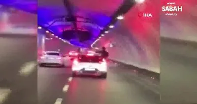 Avrasya Tüneli’nde tehlikeli yolculuk kamerada | Video
