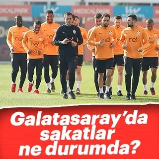 Galatasaray'da sakatların son durumu hakkında açıklama