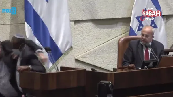 İsrail Parlamentosu'nda Milletvekili Ben-Gvir'i yaka paça kovuldu | Video