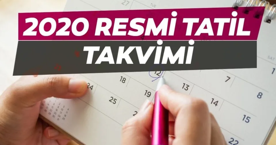 2020 resmi tatiller takvimi ramazan