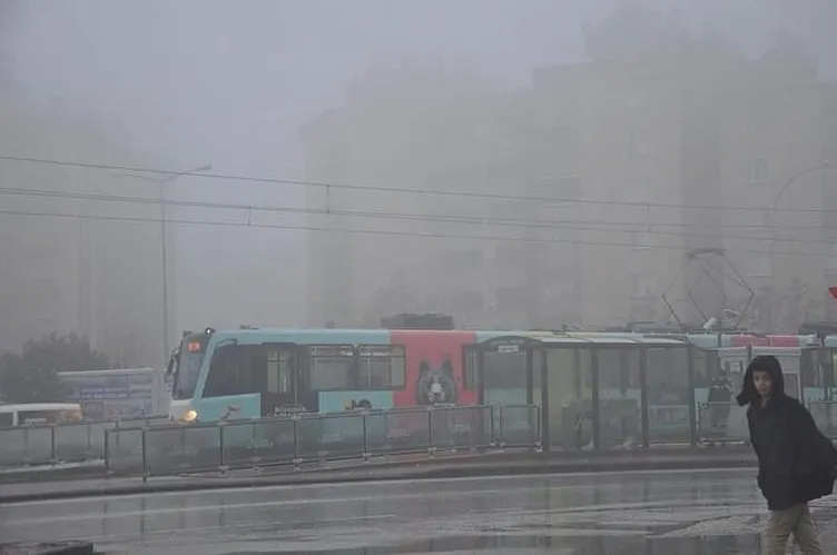 Gaziantep’te, yoğun sis etkili oldu