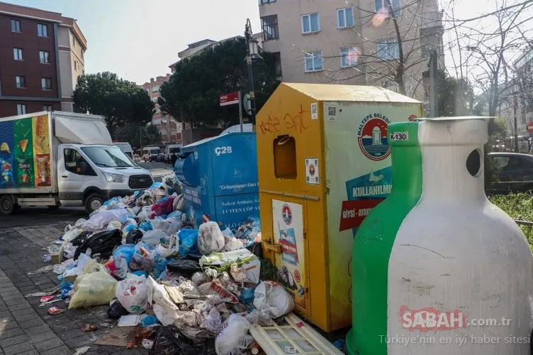 CHP’li Maltepe Belediyesi’nde çöp rezaleti! Sokakları çöp kokusu sardı