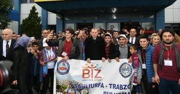 Trabzon’dan Cumhurbaşkanı Erdoğan’a görkemli karşılama