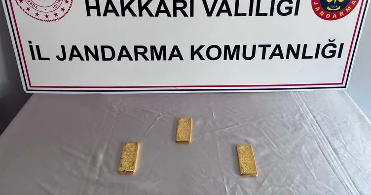 Yüksekova’da 3 kilo külçe altın ele geçirildi