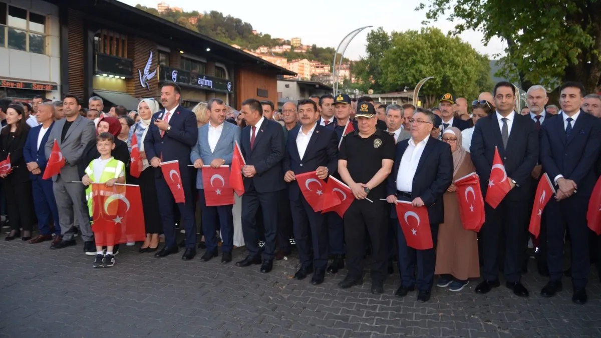 Zonguldak’ta 15 Temmuz yürüyüşü