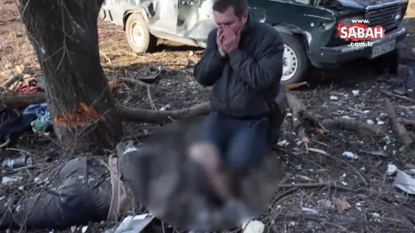 SON DAKİKA! Rusya saldırısı sonrası Ukrayna'da acı görüntüler! Ölü ve yaralı siviller var | Video