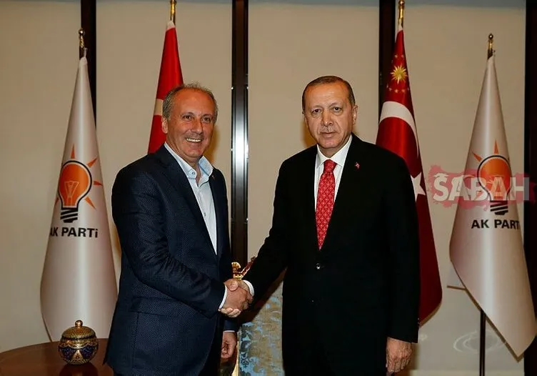 Erdoğan-İnce görüşmesinden ilk kareler