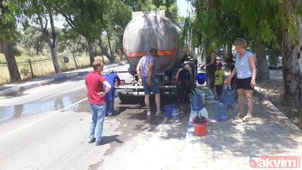 İzmir Foça susuz kaldı! Halk CHP belediyeciliğine tepkili