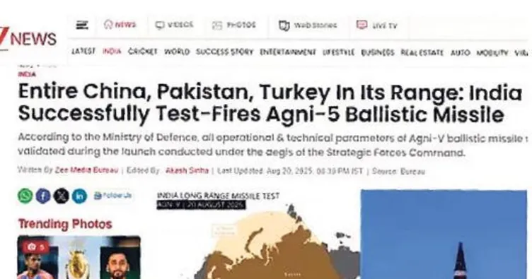 Hindistan medyası sınırı aştı