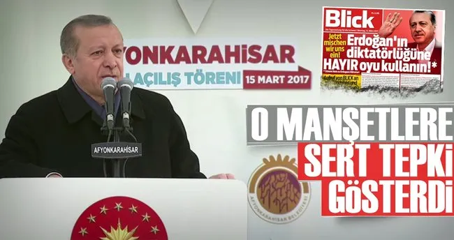Cumhurbaşkanı Erdoğan’dan skandal manşetlere sert tepki!