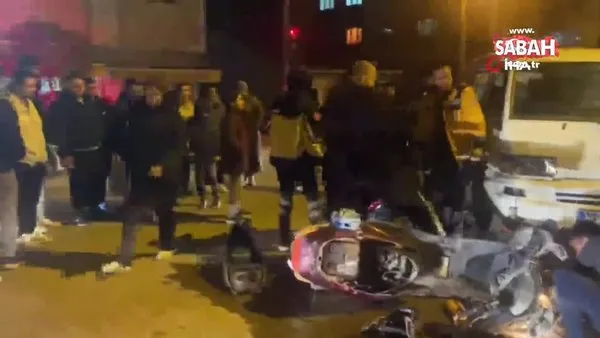 Balıkesir'de trafik kazasında motosiklet sürücüsü yaralandı | Video