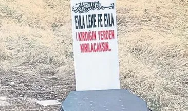 Tabut ve mezar taşlı tehdit