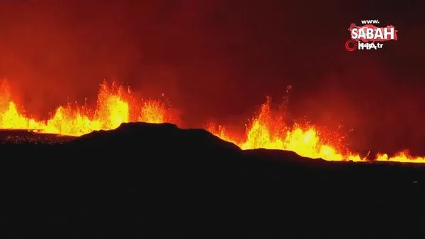 İzlanda’da yanardağ bir kez daha lav ve kül püskürttü | Video