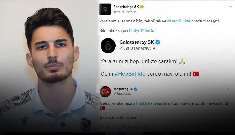 Son dakika haberi: Trabzonspor futbol camiasını harekete geçirdi! 4 büyüklerden ezeli rekabet ebedi dostluk mesajı