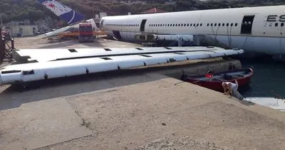 Edirne’nin İbrice Limanı’nda dev uçak böyle batırıldı